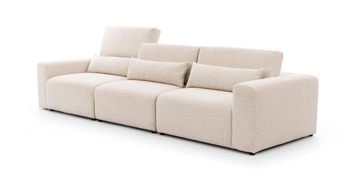 Sofa Poseidon Intenso Meble – regulowane oparcie